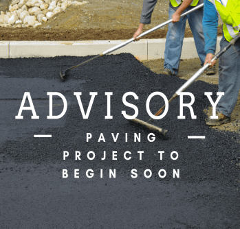 Paving Project to begin soon