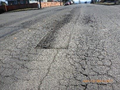 Street in need of repairs