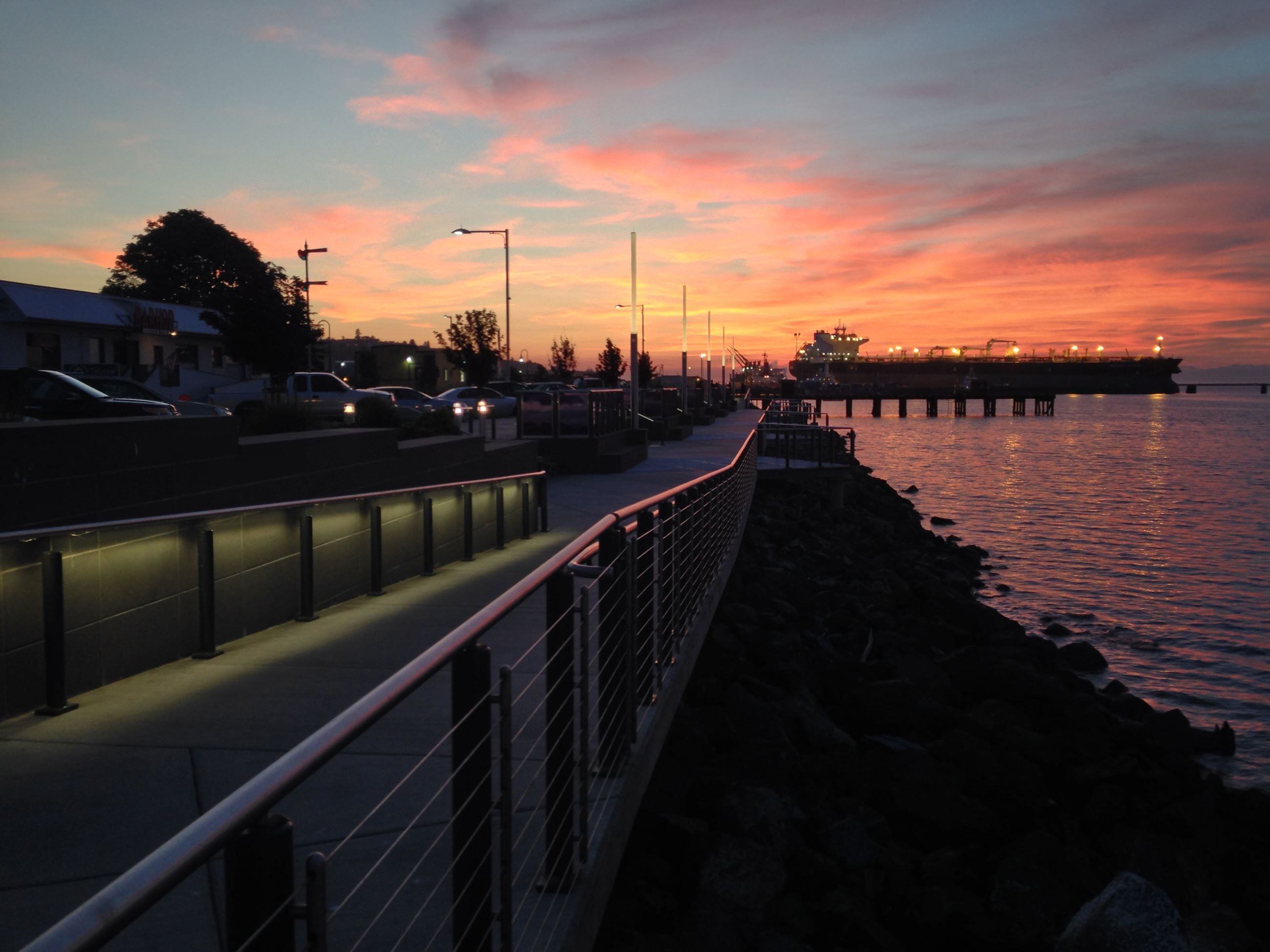 Image of Waterfront Sunset 