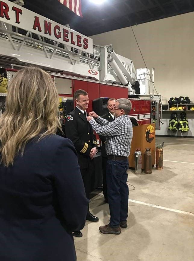 Assistant Chief EMS-Operations Joel McKeen Pinning March 2023